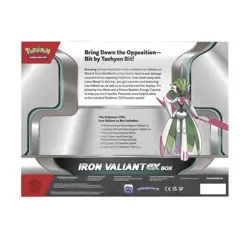 New Sealed Pokemon TCG Iron Valiant ex Box Factory Sealed w/4 Booster Packs - Image 2