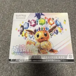 Pokemon TCG Prismatic Evolutions Elite Trainer Box ETB Sealed # 6 damaged - Image 1