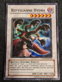 *Misprint* Reptilianne Hydra - SOVR-EN042 - Super Rare - Unlimited Crimped - Image 1