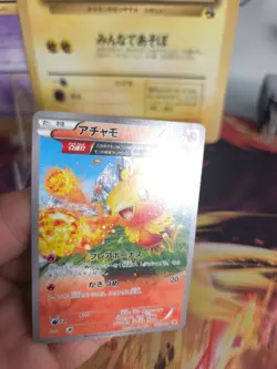 Pokemon Karte Card Torchic Flemmli Fullart XY Promo Black Star japanese Exc+ - Image 2