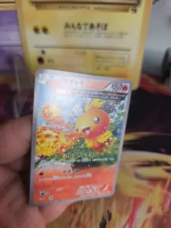 Pokemon Karte Card Torchic Flemmli Fullart XY Promo Black Star japanese Exc+ - Image 3