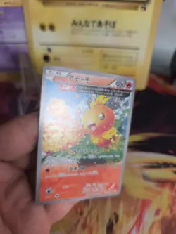 Pokemon Karte Card Torchic Flemmli Fullart XY Promo Black Star japanese Exc+ - Image 5