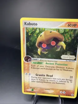 Kabuto 36/92 Legend Maker Holo Promo Stamped LP Vintage Pokemon Card 2006 - Image 5