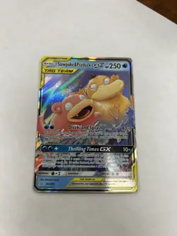 Pokemon TCG Slowpoke Psyduck GX Holo Card 35/236 Sm-Unified Minds - Image 1