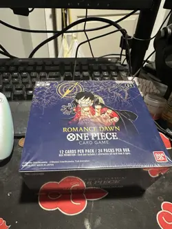 One Piece Card Game Romance Dawn 1st Edition Blue Bottom Booster Box - Image 1