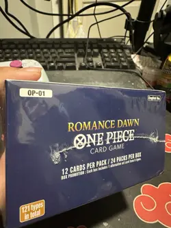 One Piece Card Game Romance Dawn 1st Edition Blue Bottom Booster Box - Image 3