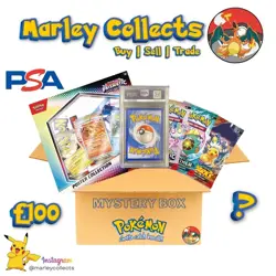 PSA Graded Card Pokemon Mystery Box L100 Includes Sealed Products Booster Packs - Image 1