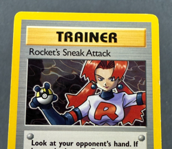 ROCKET'S SNEAK ATTACH *Rare* (NM/LP) - Team Rocket - Pokemon Trading Card Game - Image 3