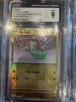 Pokemon (2025) prismatic evolutions Master Ball 8 Card Lot CGC Graded - Image 5