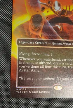 MTG Avatar Aang (Raised Foil) Avatar: The Last Airbender Foil #363 - Image 5