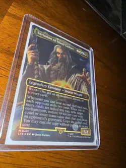 BORDERLESS FOIL - Saruman of Many Colors - MTG - LOTR Lord of the Rings - NM - Image 1