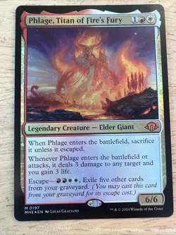 MTG Phlage, Titan of Fire's Fury (Foil) Modern Horizons 3 NM - Image 1