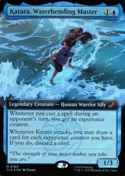 MTG Avatar The Last Airbender Katara, Waterbending Master Extended Art Foil 0180 - Image 1