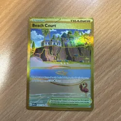 Beach Court 263/182 Pokemon TCG Paradox Rift Hyper Rare Trainer Stadium English - Image 1