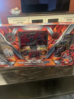 2017 Pokemon Incineroar GX Premium Collection Box 6 Pack Evolutions Sun & Moon - Image 1