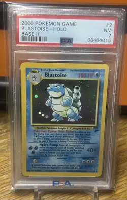2000 POKEMON BASE SET 2 #2 BLASTOISE-HOLO PSA 7 - Image 1