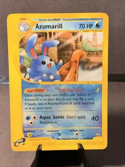 Pokemon TCG Azumarill Aquapolis Set #4/147 Non Holo Rare VTG WOTC 2003 NM - Image 1