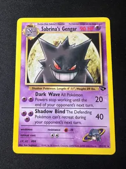 Pokemon Sabrina's Gengar 29/132 Gym Challenge Non Holo Rare NM/LP WOTC - Image 1