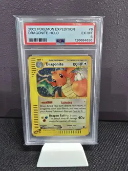 2002 POKEMON EXPEDITION #9 DRAGONITE-HOLO PSA 6 AND REVERSE HOLO PSA 5 - Image 2