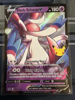 Pokemon TCG Dark Sylveon v SWSH134 Black Star Promos Celebrations Holo - Image 1