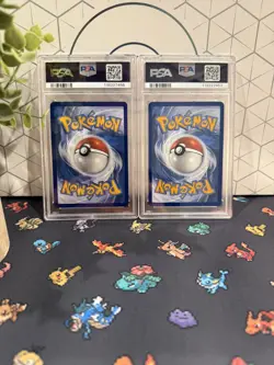 Pokemon Pikachu & Raichu Paldean Fates Shiny Rare PSA 9 Mint (Sequential) - Image 2