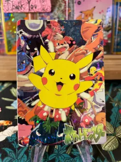 ?Pikachu Charizard Gengar 100?Vintage Vending Sticker! Pokemon Read Description? - Image 1