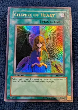 Yu-Gi-Oh! TCG Change of Heart Metal Raiders MRD-060 1st Edition Ultra Rare - Image 1