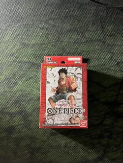 One Piece Card Game Straw Hat Pirates Super Pre Release Deck ST-01 - Image 1