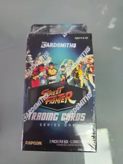 Cardsmiths Streetfigher Trading Cards 1st Edition Unopend Display box of 2 Packs - Image 1