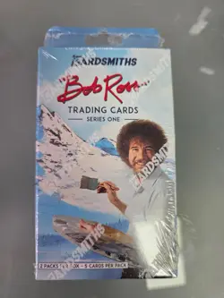 Cardsmiths Bob Ross Trading Cards 1st Edition Unopened Display box of 2 Packs - Image 1