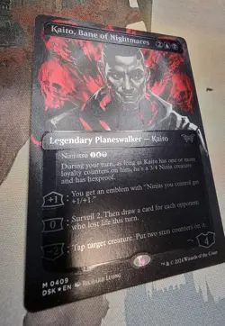 MTG English Kaito, Bane of Nightmares (Showcase) (Textured) NM Foil - Image 2