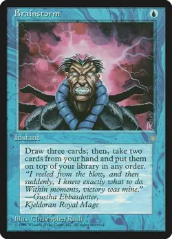 Magic The Gathering MTG BRAINSTORM Ice Age NM Near Mint - Image 1