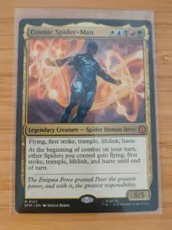 MTG Cosmic Spider-Man 0127 Spider-Man M/NM Free UK P&P - Image 1