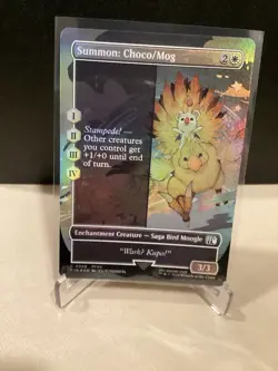 Summon: Choco/Mog (Borderless) Final Fantasy Foil - Image 1