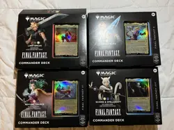 OPEN BOX Final Fantasy Commander Decks (Set of 4)* Magic MTG (no booster) - Image 1