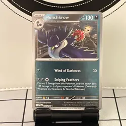 Honchkrow 058/094 Reverse Holo ME02: Phantasmal Flames Pokemon TCG - Image 1