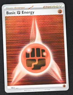 Basic Fighting Energy SVE 022 Holo Black Bolt & White Flare Pokemon NM - Image 1