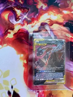 Pokemon TCG Greninja & Zoroark GX Holo Ultra Rare Card 107/214 Unbroken Bonds - Image 1