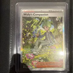 Wally’s Compassion Mega Evolution 186/132 Secret Rare Pokemon Card - Image 1