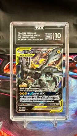 Pokemon Pikachu & Zekrom GX Tag Team Tins - Full Art Promo #SM168 - TAG 10 - Image 3