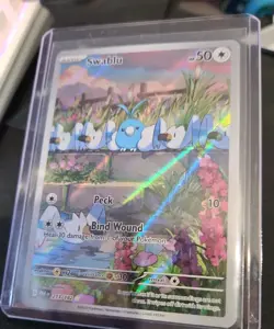 Swablu Illustration Rare Pokemon Card Paradox Rift 213/182 Nm/Mint Condition - Image 3