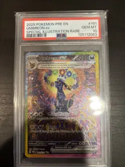 2025 POKEMON PRE EN-PRISMATIC EVOLUTIONS #161 UMBREON EX PSA 10 - Image 1