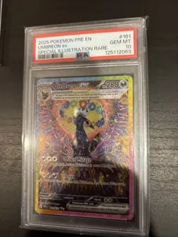 2025 POKEMON PRE EN-PRISMATIC EVOLUTIONS #161 UMBREON EX PSA 10 - Image 2