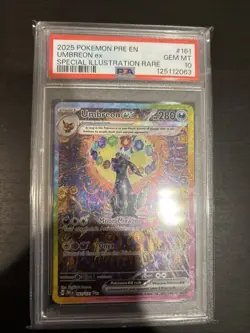 2025 POKEMON PRE EN-PRISMATIC EVOLUTIONS #161 UMBREON EX PSA 10 - Image 3