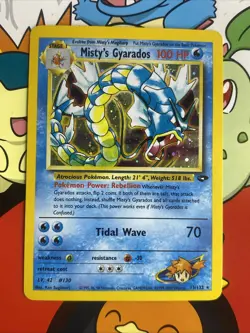 Pokemon TCG Gym Challenge Misty's Gyarados 13/132 Holo Rare NM - Image 1