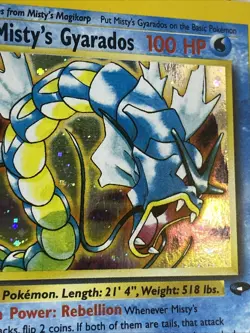 Pokemon TCG Gym Challenge Misty's Gyarados 13/132 Holo Rare NM - Image 5