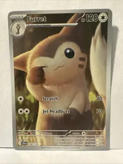 Pokemon TCG Furret Card 168/159 Journey Together Near Mint Condition - Image 1