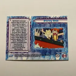 Topps Pokemon The Movie 2000 Card #19 Stormy Seas Pikachu Card Blue Label - Image 2