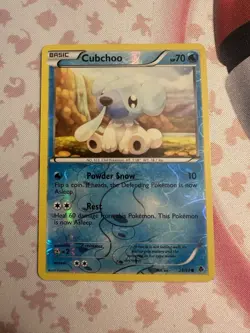 Cubchoo 28/98 Rev Reverse Holo BW Emerging Powers Pokemon NM - Image 1