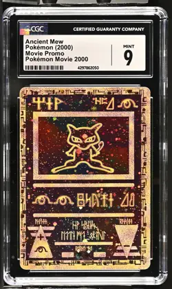 CGC 9 Mint Ancient Mew Pokemon Movie 2000 Movie Promo Pokemon - Image 1